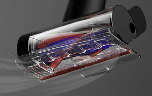 Aspirator vertical Deerma DEM-T30W cu stație, 240W, 23kPa, Lampă optică, Fără fir, Negru