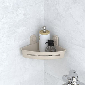 Ъглова етажерка за душ 5five Easybath, Полипропилен, Бежова