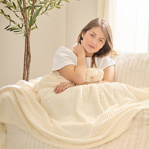 Pătură Atmosphere Arum, Ivory, 240x220 cm