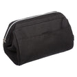 Black toiletry bag with frame