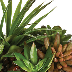 Aranjament de plante artificiale Atmosphere, H.6cm, Ceramică