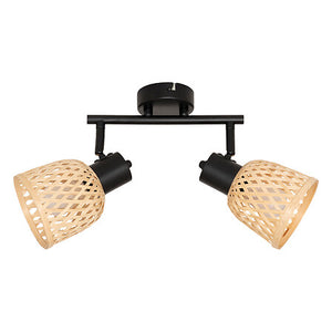 Lampă Atmosphere Lio, 28x17x18 cm, Metal, Bambus