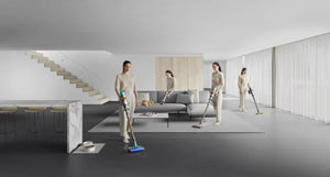 Aspirator vertical Dyson V15 Detect Absolute SV47 4469860, HEPA, Ecran LCD, 660W, Autonomie 60 min, Galben/Nichel