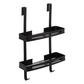 Кош за душ 5five Blackalu, Алуминий, Черен, 2 рафта