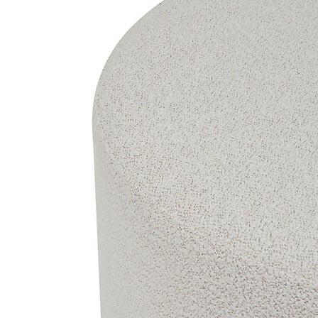 Puf XL Atmosphere Nesky, Boucle, Alb, Ø81 cm