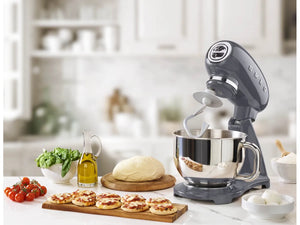 Mixer planetar Smeg SMF03GREU, 800 W, bol 4,8 l, gri închis