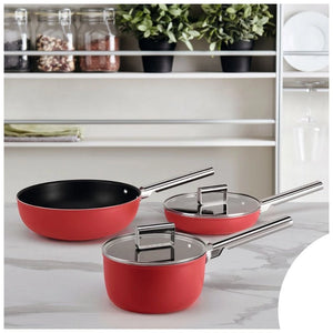 Tigaie Smeg CKFS2011RDM, Volum 2,7 l., Diametru 20 cm, Roșu