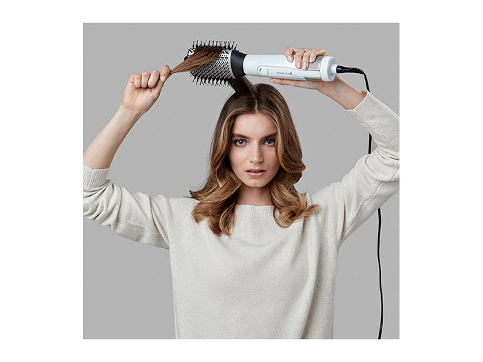 Remington AS8901 HYDRAluxe Styler, Aer cald, 1200 W, 3 niveluri de temperatură, 3 viteze, Alb