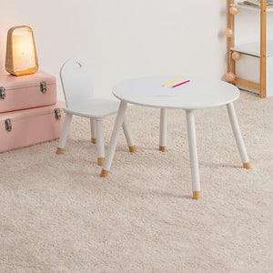 Masă pentru copii Atmosphera, MDF, albă