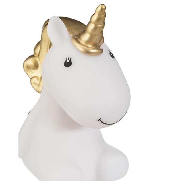 Lampă de noapte pentru copii Atmosphera Unicorn, baterii incluse, 14 cm