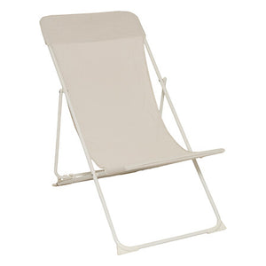 Folda deck chair steel frame clay textilene