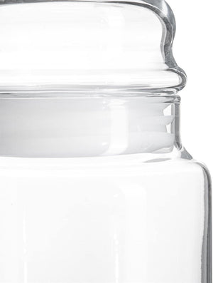 Borcan de sticlă cu capac pentru depozitare LAV Sera, 635 ml, 2 buc.