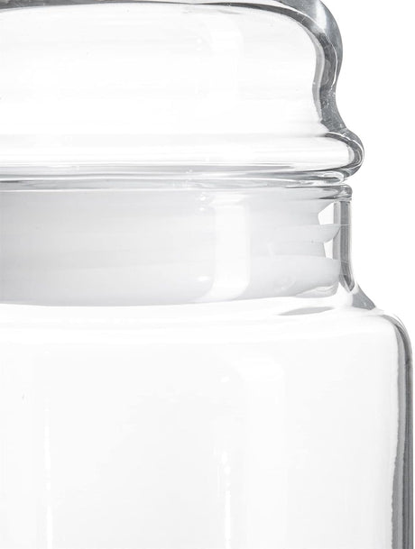 Borcan de sticlă cu capac pentru depozitare LAV Sera, 635 ml, 2 buc.