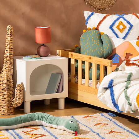 Noptieră pentru copii Atmosphera Tara, MDF, Alb