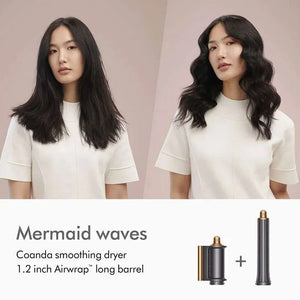 Uscător de păr Dyson HS05 Airwrap Origin, 3 niveluri de viteză, 3 niveluri de temperatură, nichel/cupru