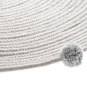 Covor pentru copii Atmosphera Pompom, Gri, 90 cm