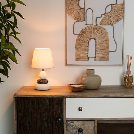 Lampă de noapte Atmosphera Clary, 33 cm, ceramică