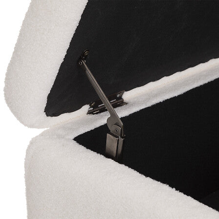 Bancă de depozitare Atmosphera Aurora, albă, 100x40 cm