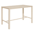 Fixed bar table Skyla 4 seats glass clay