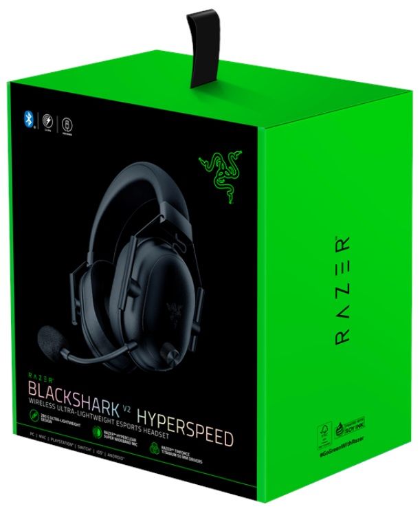 Căști de gaming Razer Blackshark V2 HyperSpeed, Wireless, Negre