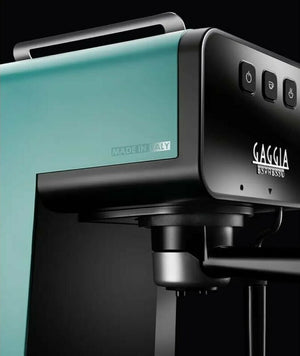 Espressor Gaggia Deluxe Style EG2111/66, 15 bar, Capacitate rezervor apă 1,2 l, 230V, 1900 W, Oprire automată, Funcție Memo, Verde deschis