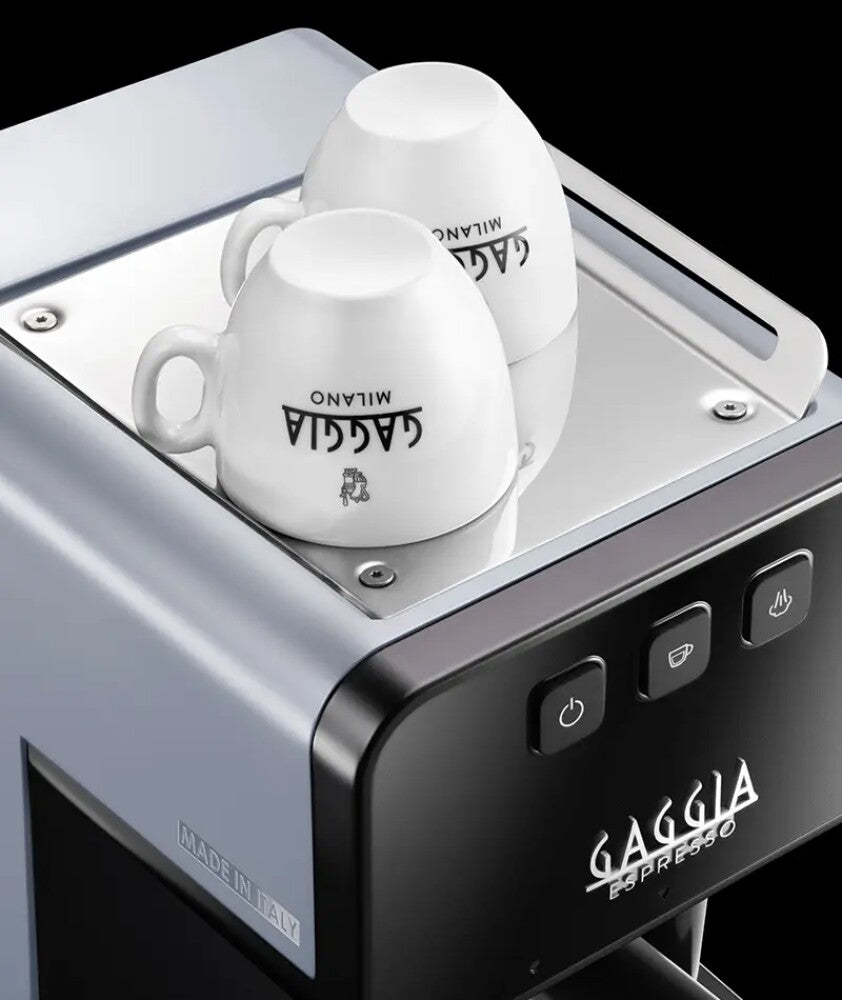 Espressor Gaggia Deluxe EG2111/64, 15 bar, Capacitate rezervor apă 1,2 l, 230V, 1900 W, Oprire automată, Funcție Memo, Negru/Gri