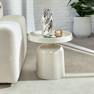 Masă laterală Atmosphere Abadi, Metal, Ø43 cm