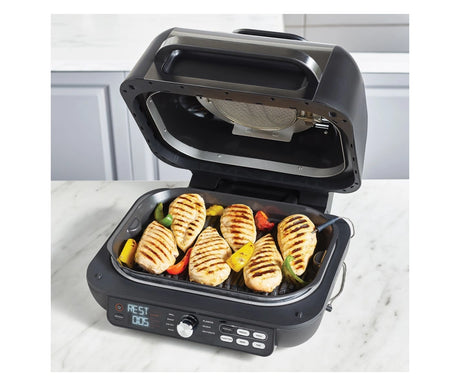 Grătar electric NINJA Foodi AG651EU, Funcție de friteuză cu aer cald, 2460W, 3.78l, Negru