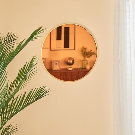 Огледало atmosphera Alice, Амбър, Ø50 cm