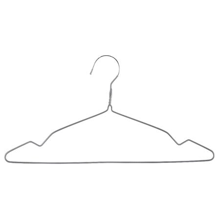 Закачалки за дрехи 5five, Метал и PVC, Светлосиви, 10 бр.