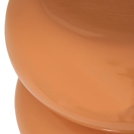 Masă de cafea Atmosphera Stoneto, Portocaliu lucios, Magnesia, 35 cm