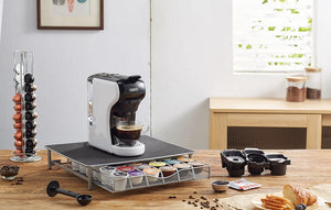 Espressor multifuncțional 4 în 1 HiBrew H1A, opțiune cafea și capsule, 1450 w, 19 bar, alb