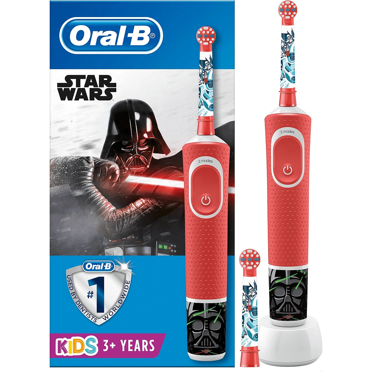 Periuță de dinți electrică Oral-B D100 Vitality Star Wars pentru copii, multicoloră