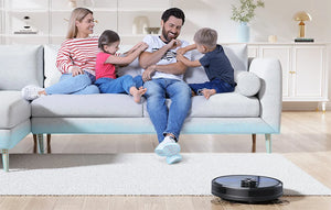 Aspirator robot cu stație Lubluelu SL60 Plus, 42 W, Mop, Navigație LiDAR, 2600 mAh, Negru,