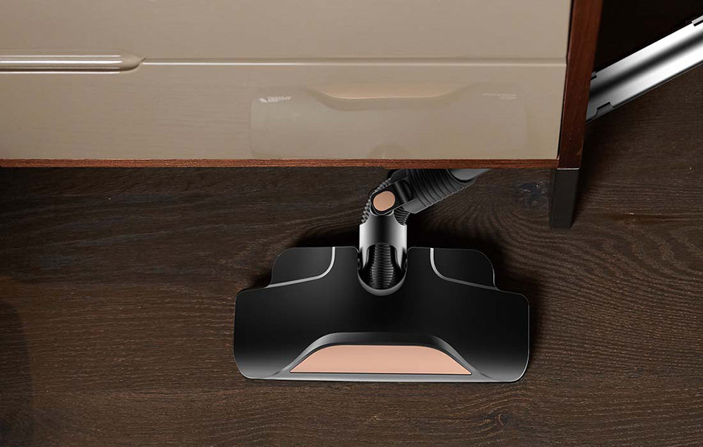 Aspirator vertical Deerma DX600, 600W, filtrare în 4 etape, 2 în 1, capacitate 0,8 l, negru