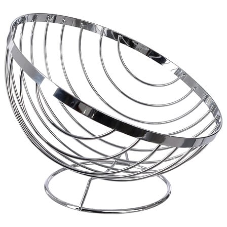 Купа за плодове 5five Oblik, Метал, 26.5 cm, Сребриста