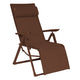 Decima reclining chair aluminium ebony