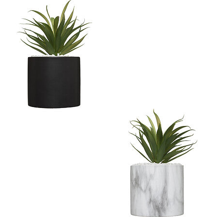 Atmosferă de plante artificiale, 17,5 cm, ghiveci din piatră, 2 tipuri