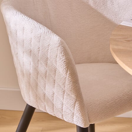 Scaun de sufragerie cu cotiere Atmosphera Marlo, Chenille
