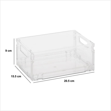 Сгъваема кутия за съхранение 5five Fold'n Box, Пластмаса, 2.8L, Сива