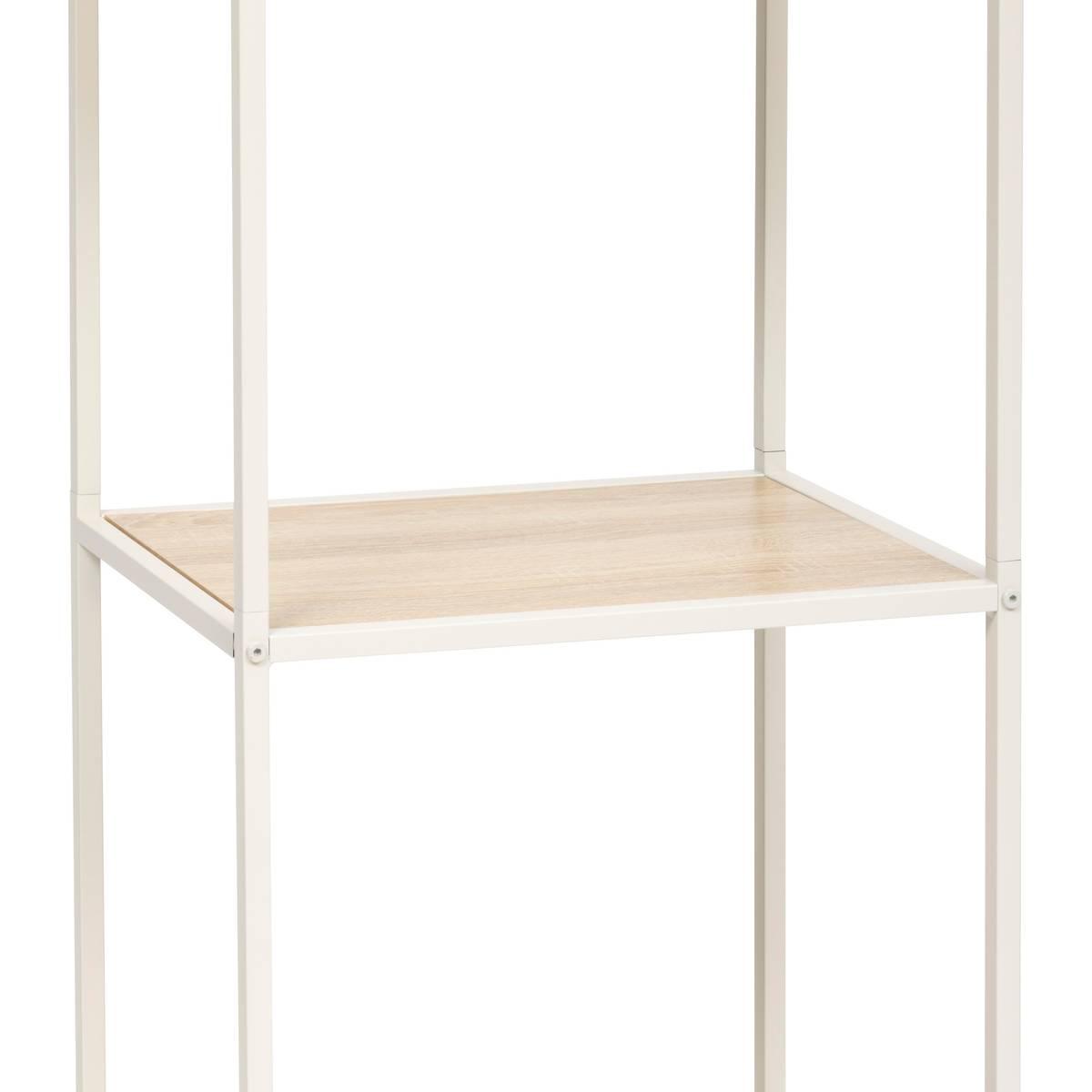 Етажерка 5five Curvy, 4 нива, Бежова, 169.5 cm