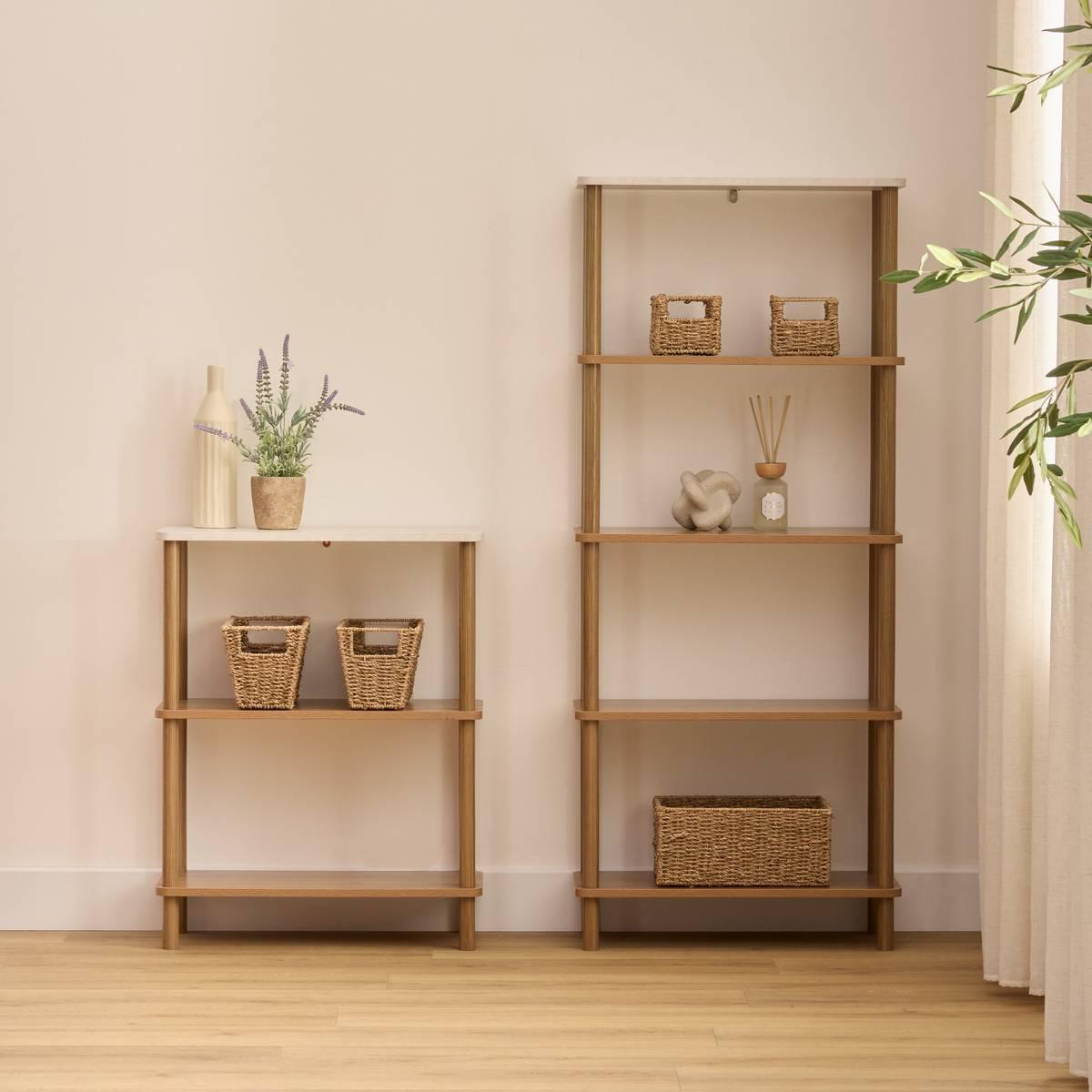 Етажерка 5five Côme, 5 нива, MDF, 141.5 cm, Кафява