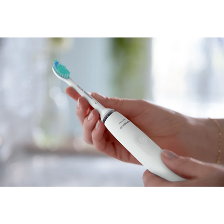 Periuță de dinți electrică Philips Sonicare Seria 2100 HX3651/13, 31.000 mișcări/minut, Quadpacer și SmarTimer, Design ergonomic subțire, 1 cap de periuță, Alb