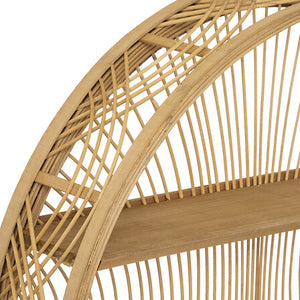 Raft de perete Atmosphere Inacio, Bambus, Ø70 cm