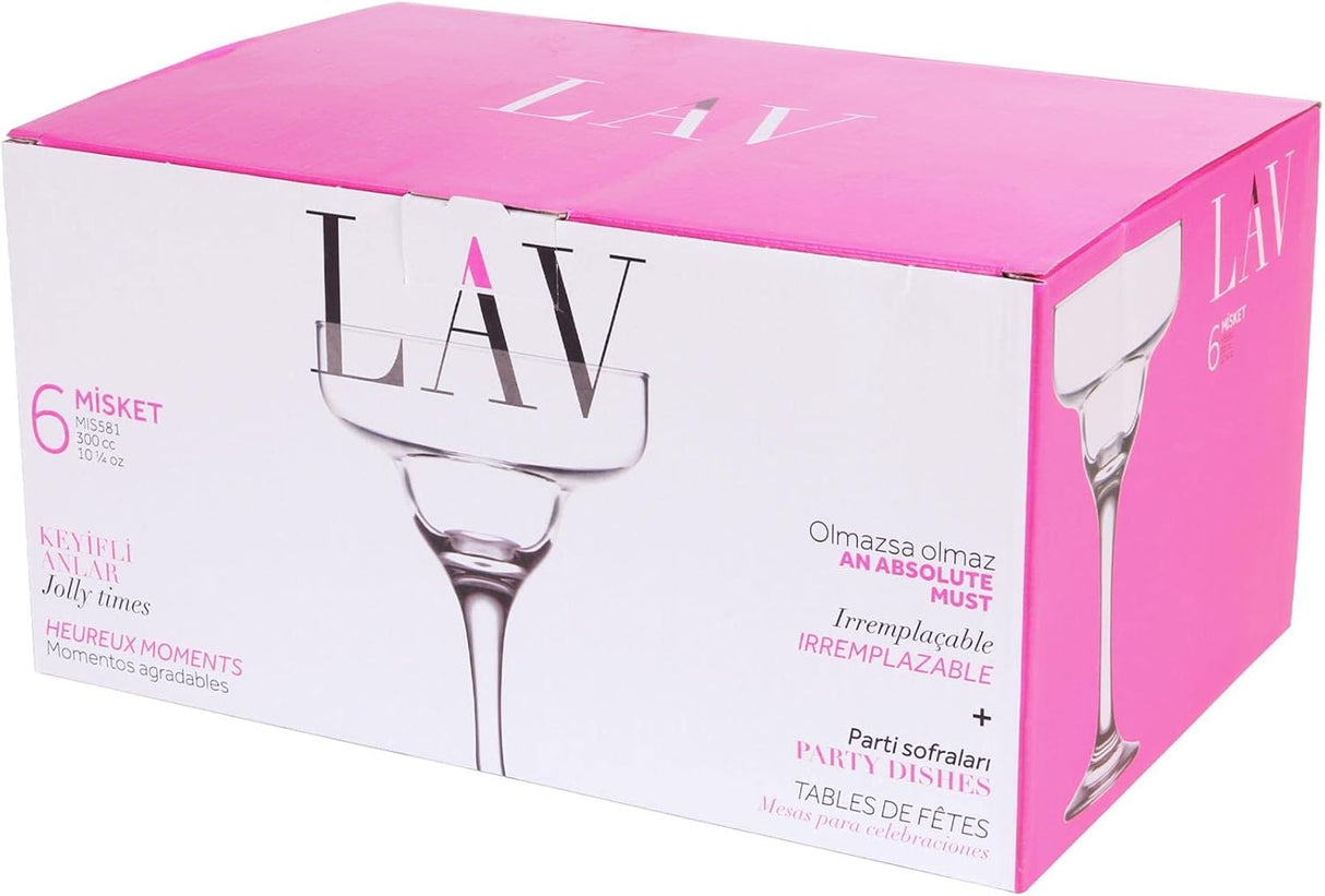 Set de pahare cocktail LAV Misket, 300 ml, 6 buc.