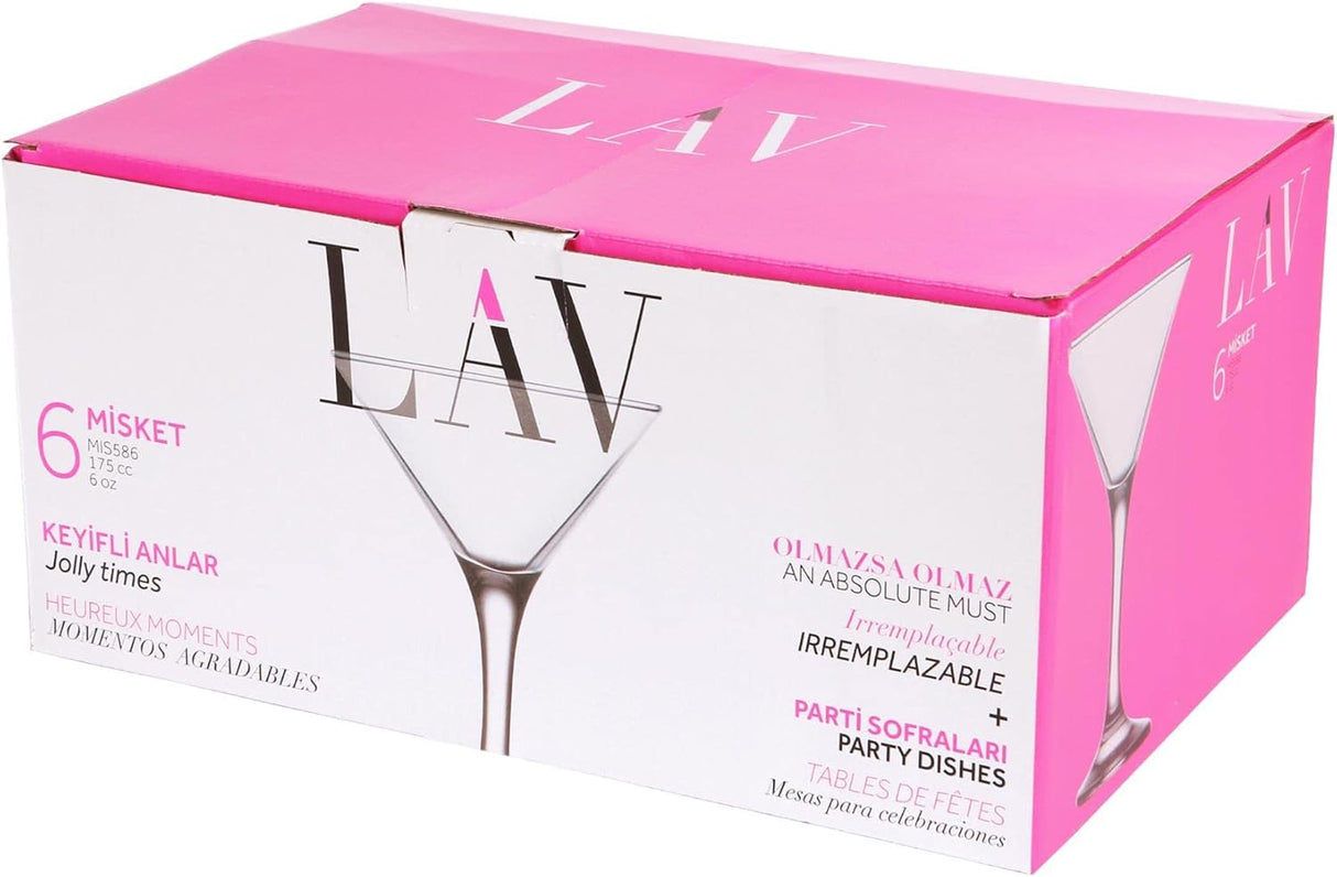 Set pahare martini LAV Misket, 175 ml, 6 buc
