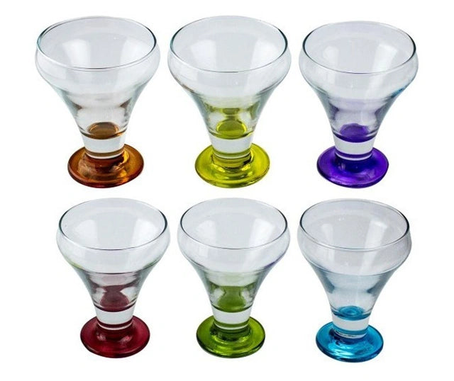 Set de pahare pentru înghețată LAV Frosty, 305 ml, 6 bucăți, diverse culori