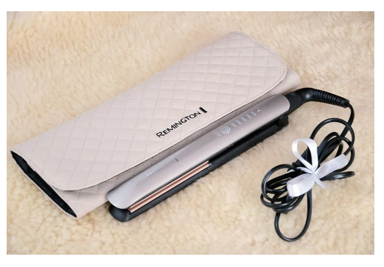 Placă de îndreptat părul Remington Keratin Therapy Pro S8590, 230 de grade, aurie