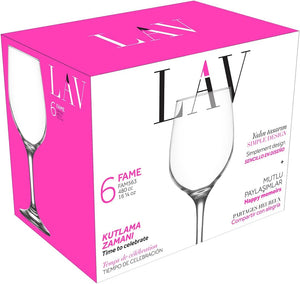 Set pahare de vin LAV Fame, 480 ml, 6 buc.