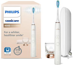 Periuță de dinți electrică Philips Sonicare DiamondClean HX9911/27, 62.000 oscilații/min, 4 moduri, 3 niveluri, Alb